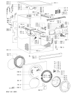 Схема №1 AWO/D 10561/7 с изображением Клавиша для стиральной машины Whirlpool 481241029542
