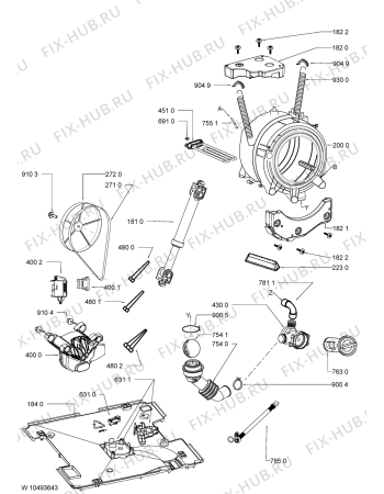Схема №1 MWA09149WH1 (F091315) с изображением Инструкция по обслуживанию для стиралки Indesit C00352962