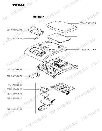 Схема №1 7989802 с изображением Дисплей для кухонных электровесов Tefal TS-79885B1