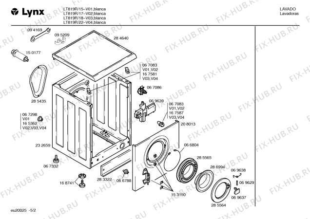 Схема №1 LT813R с изображением Амортизатор для стиралки Bosch 00263640