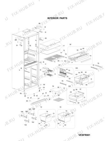 Схема №1 HPSN4TAIN (F105687) с изображением Дверь для холодильной камеры Indesit C00416418