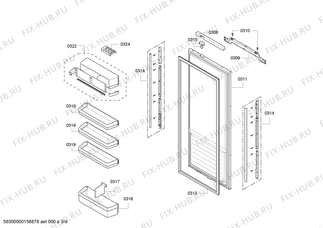 Схема №1 KI25RP60L с изображением Модуль для холодильника Siemens 00679289