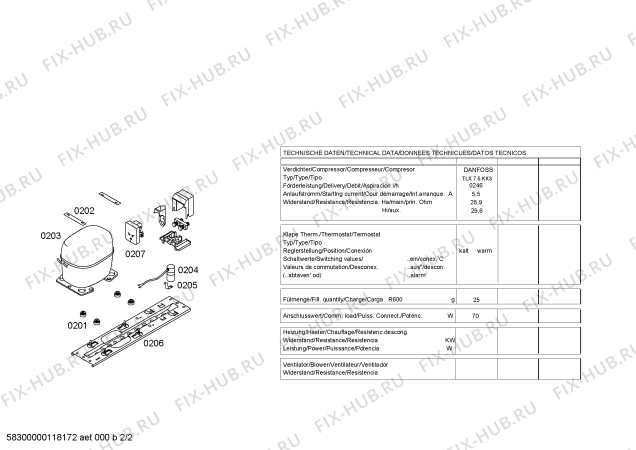 Схема №1 KT14LN20CH с изображением Соединительный кабель для холодильника Siemens 00640617