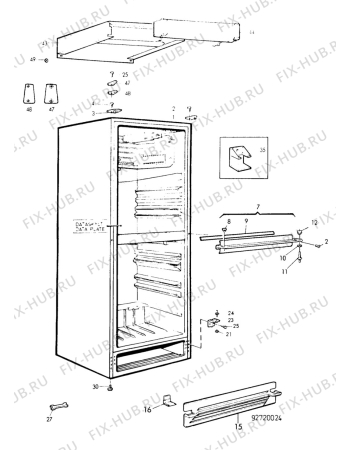 Взрыв-схема холодильника Atlas AKS2-406A - Схема узла C10 Cabinet