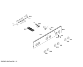 Схема №1 HGV523123T с изображением Панель управления для духового шкафа Bosch 00679624