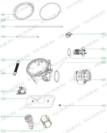 Взрыв-схема посудомоечной машины Gorenje GV6SY2B (429349, WQP12-7325A) - Схема узла 06