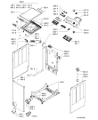 Схема №1 AWE 65123 с изображением Обшивка для стиральной машины Whirlpool 481010585987