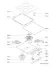 Схема №1 AKM 900/01/NE с изображением Затычка для плиты (духовки) Whirlpool 481244039252