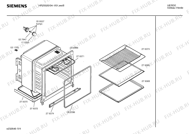Схема №2 HR25020 с изображением Переключатель для плиты (духовки) Siemens 00152225