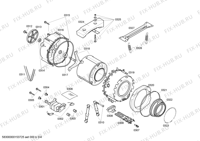 Схема №1 WAE24462AU с изображением Ручка для стиральной машины Bosch 00654009