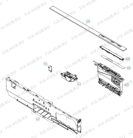 Взрыв-схема посудомоечной машины Asko D5524 XL FI US   -Titan (401507, DW90.2) - Схема узла 06