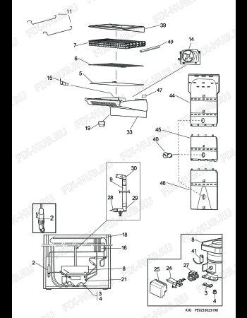 Взрыв-схема холодильника Elektro Helios FG3460X - Схема узла C10 Cold, users manual