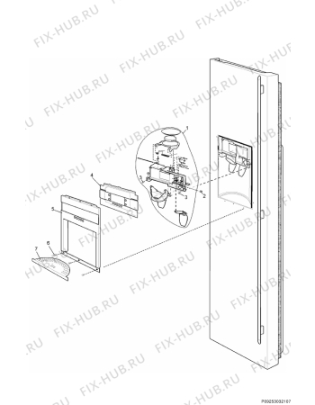 Взрыв-схема холодильника Electrolux ENL60810X - Схема узла Section 3