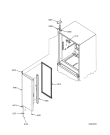 Схема №1 G25E FSB23IX с изображением Дверь для холодильной камеры Whirlpool 481241829779
