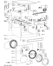Схема №1 AWO/D 8200 с изображением Бак (полубак) для стиралки Whirlpool 481229088117
