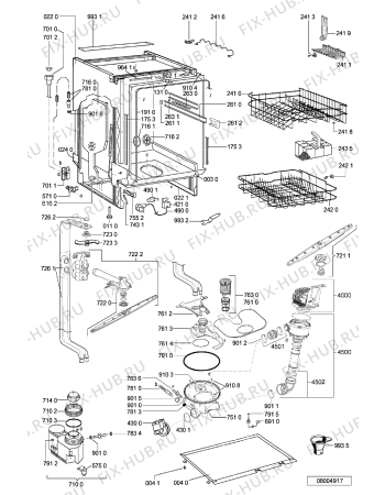 Взрыв-схема посудомоечной машины Prima LPR 600/1 -n.prod. - Схема узла