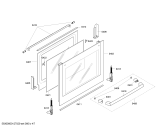 Схема №1 HLN653250B с изображением Стеклокерамика для плиты (духовки) Bosch 00681094