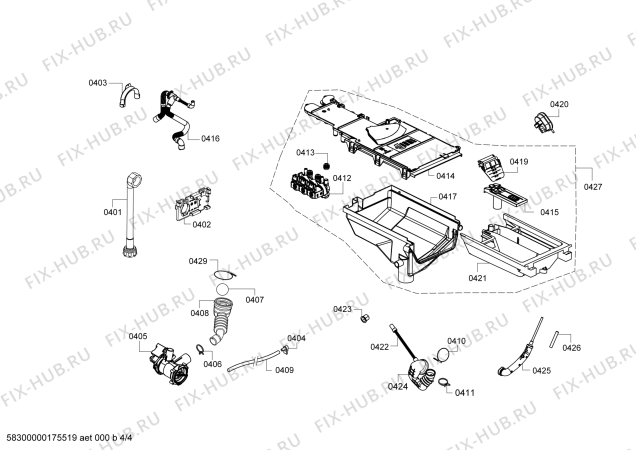 Схема №1 3TI60101A ti6010 с изображением Модуль управления для стиралки Bosch 00791300
