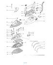 Схема №1 STIRELLA 505A с изображением Клавиша для электроутюга DELONGHI SC25050015