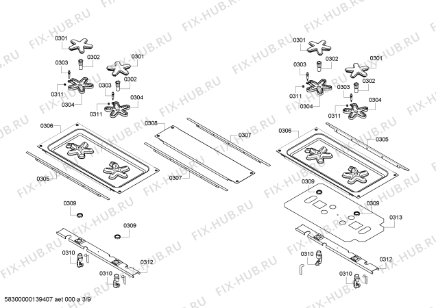 Схема №1 P364GLCLP с изображением Дюза для электропечи Bosch 00601546
