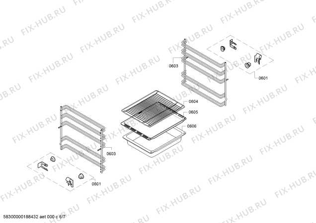 Схема №1 HC723233G с изображением Стеклокерамика для плиты (духовки) Siemens 00712082