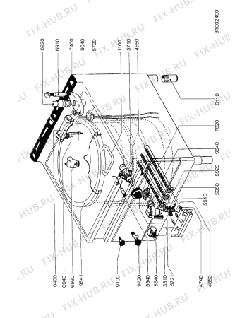 Схема №1 AGB 403/WP с изображением Уплотнение для духового шкафа Whirlpool 483286009223