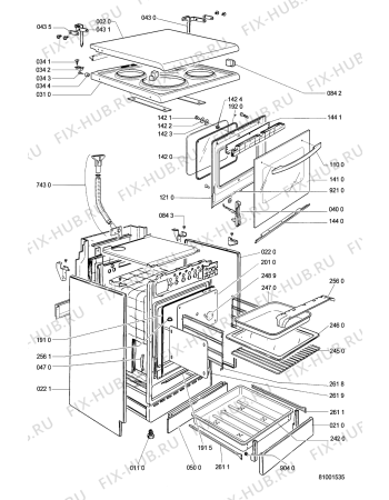Схема №1 ACM 378/WH с изображением Панель для электропечи Whirlpool 481245248182