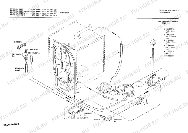 Схема №1 0730301548 GE25R с изображением Кнопка для посудомойки Bosch 00025445