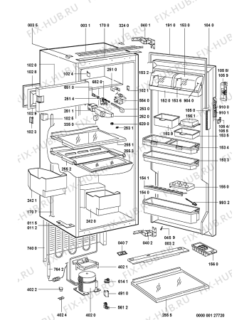 Схема №1 KVIC 1669 с изображением Петля (защелка) для холодильника Whirlpool 481241719006