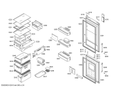 Схема №1 KGN39P91 с изображением Дверь для холодильника Bosch 00246450