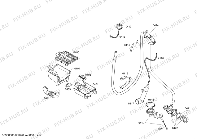 Схема №1 WM14S4F1 S14.4F с изображением Силовой модуль для стиралки Siemens 00668388