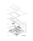 Схема №1 ACM849BA (F100758) с изображением Поверхность для плиты (духовки) Indesit C00442881