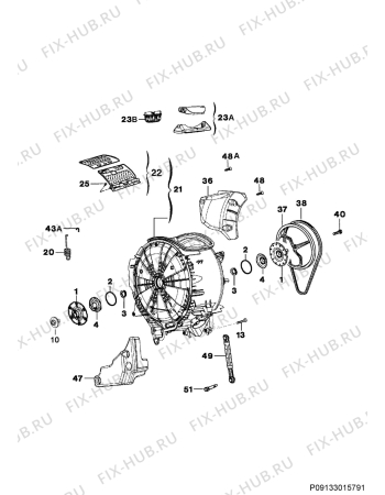 Взрыв-схема стиральной машины Electrolux EWT1064TKW - Схема узла Functional parts 267