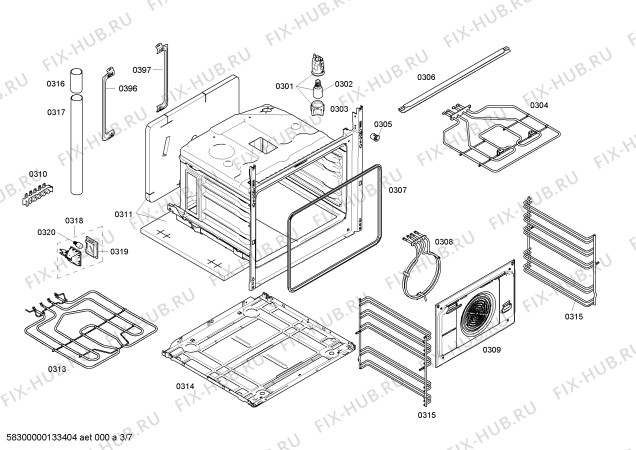Схема №1 HLN444420V с изображением Панель управления для плиты (духовки) Bosch 00670018