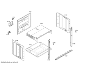 Схема №1 B1422N0GB с изображением Панель управления для духового шкафа Bosch 00445891