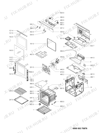 Схема №1 AKZM756WH (F091000) с изображением Руководство для плиты (духовки) Indesit C00354629