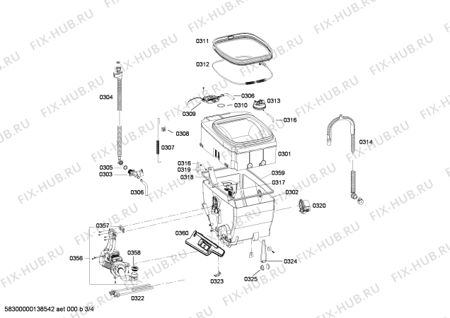 Схема №1 WOT24521FF с изображением Панель управления для стиралки Bosch 00668195