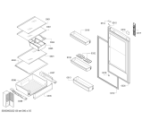 Схема №1 KGN39XL24E Bosch с изображением Дверь для холодильника Bosch 00714242