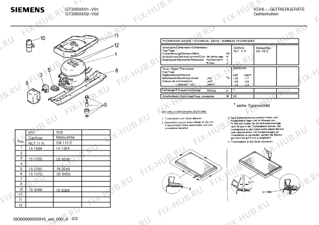 Схема №1 GTS3303 с изображением Модуль управления для холодильника Siemens 00710520