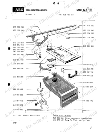 Взрыв-схема посудомоечной машины Aeg PERFECT SL - Схема узла Section6