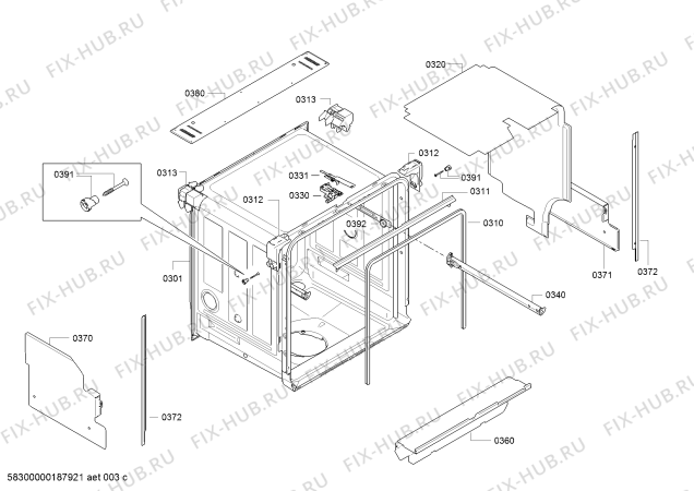 Схема №1 DVS5513 с изображением Краткая инструкция для посудомоечной машины Bosch 00731210