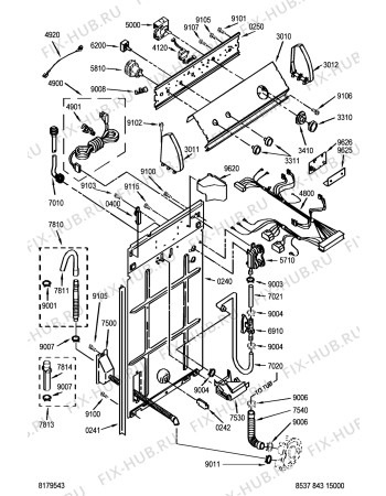 Взрыв-схема сушильной машины Whirlpool LBR8543 (F092152) - Схема узла