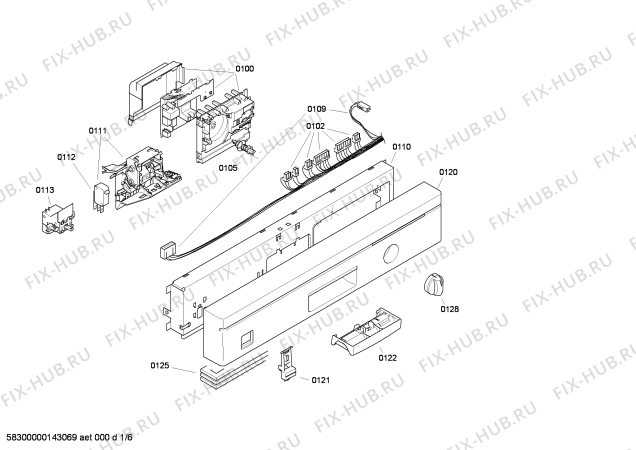 Схема №1 CG545J5 с изображением Краткая инструкция для посудомойки Bosch 00542088