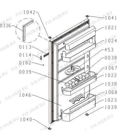 Схема №1 RAZ-RI41198 (315526, HI1927) с изображением Дверь для холодильной камеры Gorenje 320233