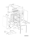 Схема №1 ADP 9060 WH с изображением Обшивка для электропосудомоечной машины Whirlpool 481010637445