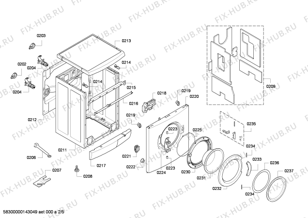Схема №1 WAE32390NL Bosch Maxx 6 с изображением Ручка для стиралки Bosch 00644409