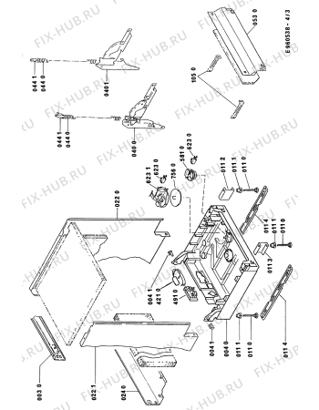 Схема №1 GCI 3332 BR с изображением Панель для посудомойки Whirlpool 481245378495