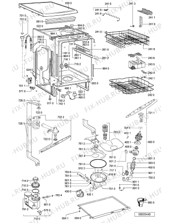 Схема №1 GSFS 6420 WS с изображением Панель для посудомойки Whirlpool 481245373292