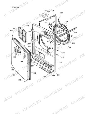 Взрыв-схема стиральной машины Ariston A46CSK (F029620) - Схема узла