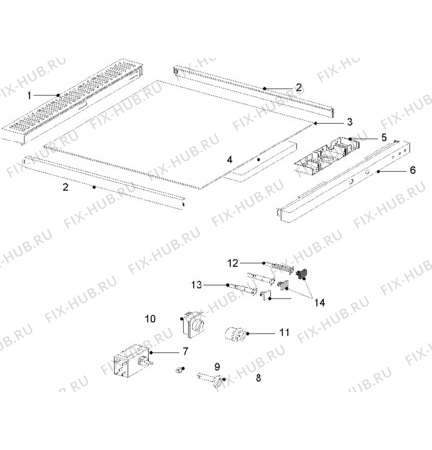 Взрыв-схема холодильника Zanussi ZVF35 - Схема узла Electrical equipment 268